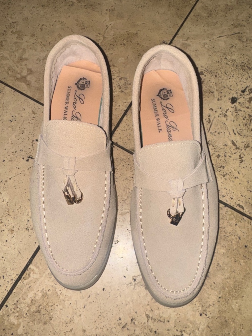 LP fashion suede loafers